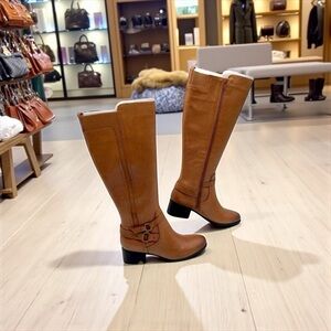 Naturalizer Kiana High Knee Boots Banana Bread Size 8